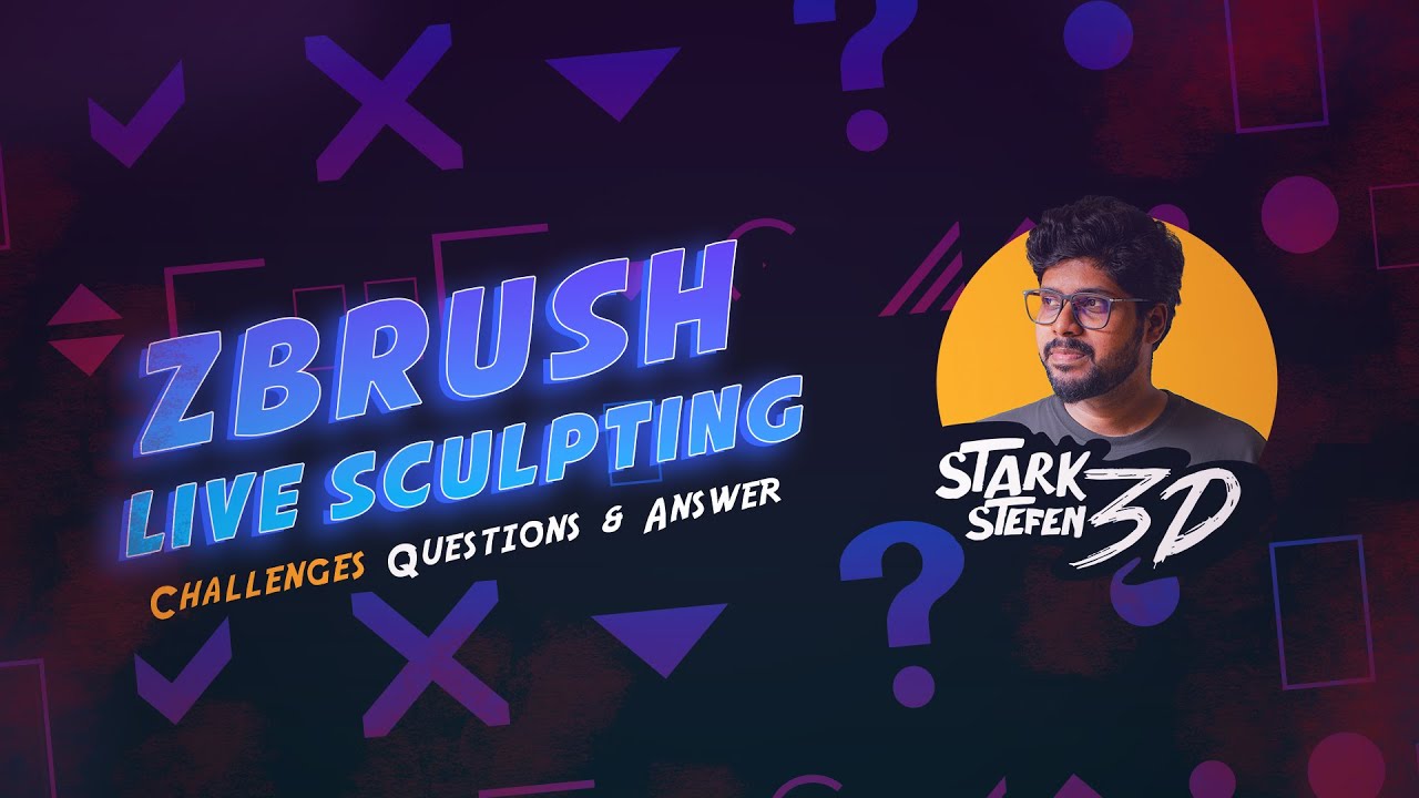Zbrush 2026  sculpt  (LIVE)  / Q&A By starkstefen3D