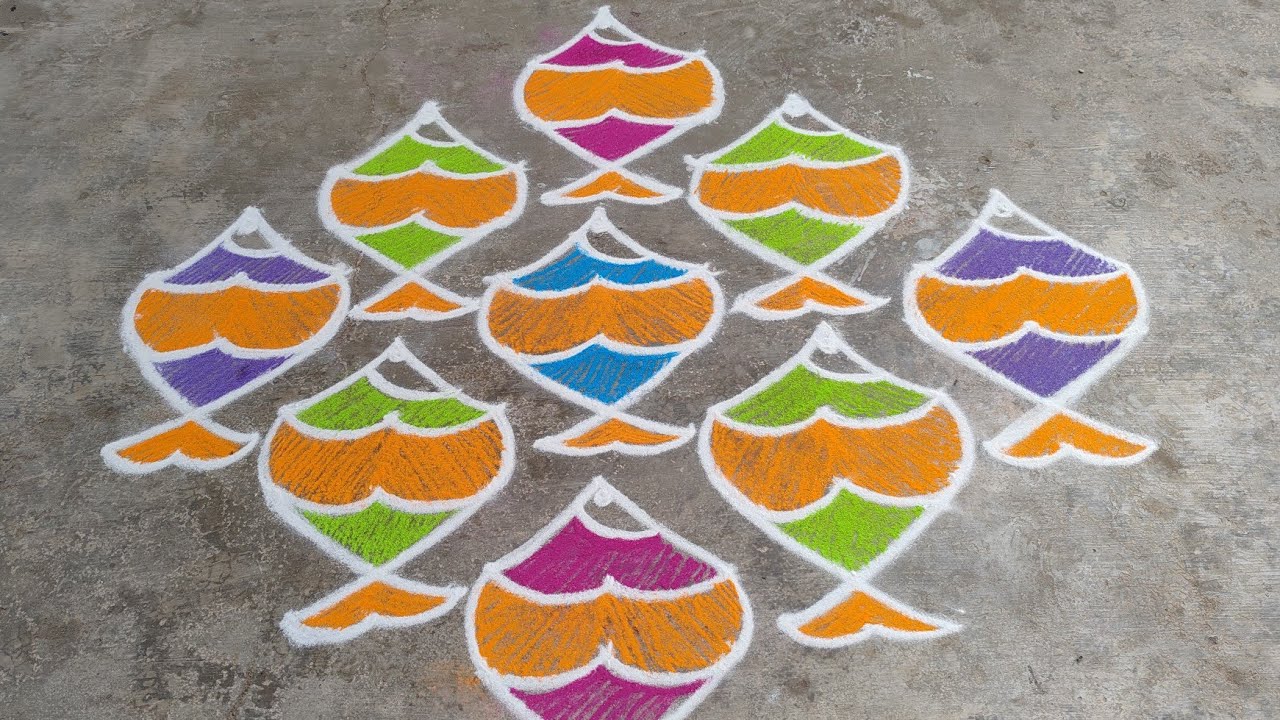 கோல்டன் சண்டே ஸ்பெஷல்ஃபிஷ்🐠🐟🐟 கோலம்