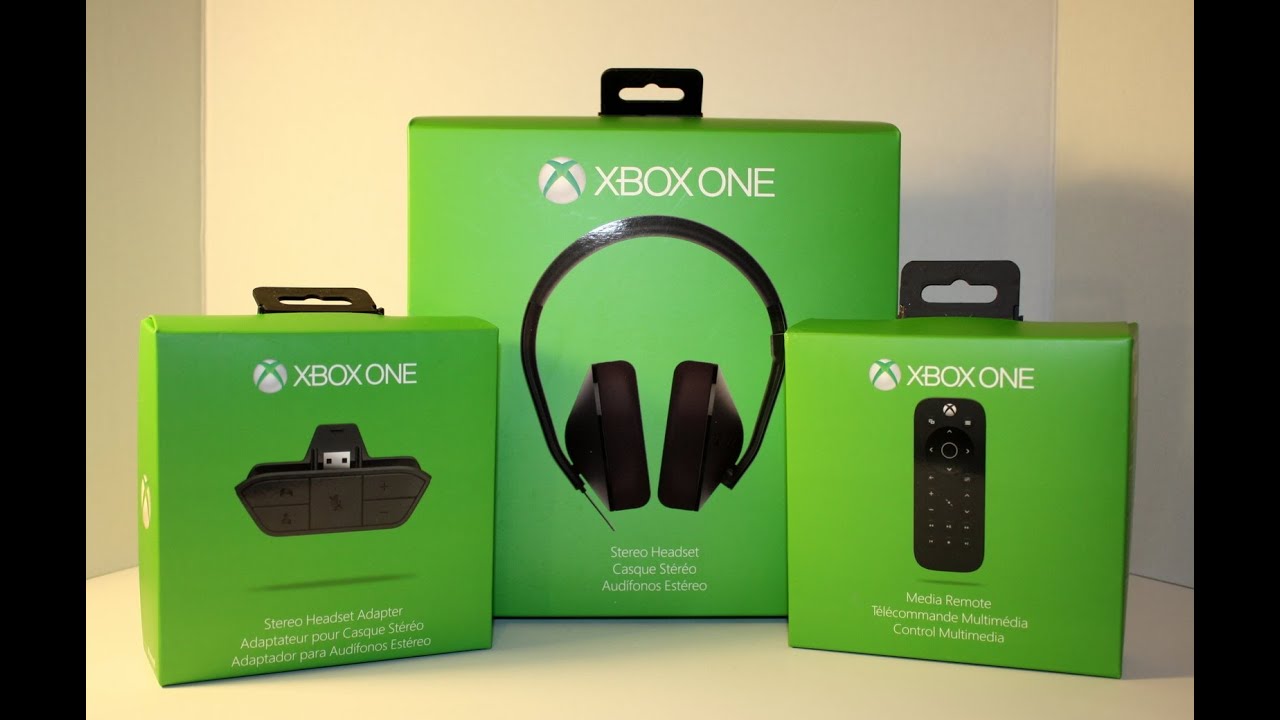 XBOX ONE Stereo headset, media remote UNBOXING!