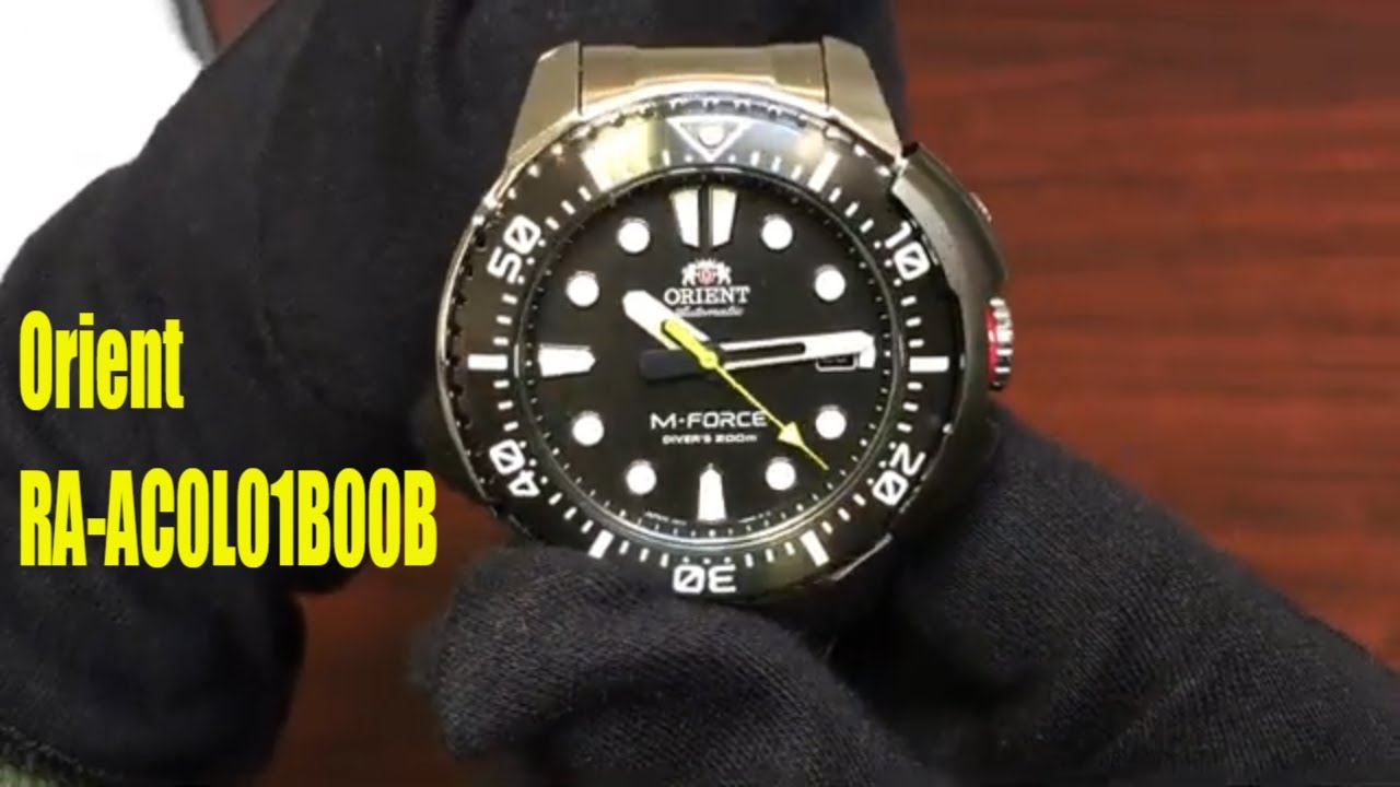 Unboxing Orient M-Force Diver's Automatic Sapphire Crystal Watch RA-AC0L01B00B