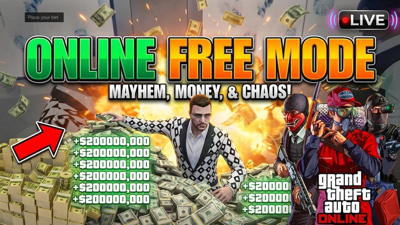 GTA 5 Online | Online Free Mode Driving Around | Making Money | LIVE