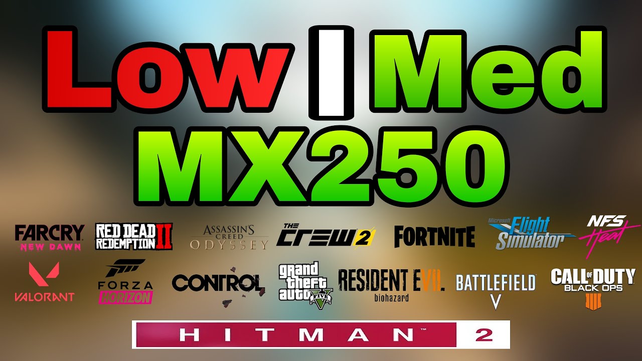 MX250 + i7 1065G7 test15 game(720p-1080p)