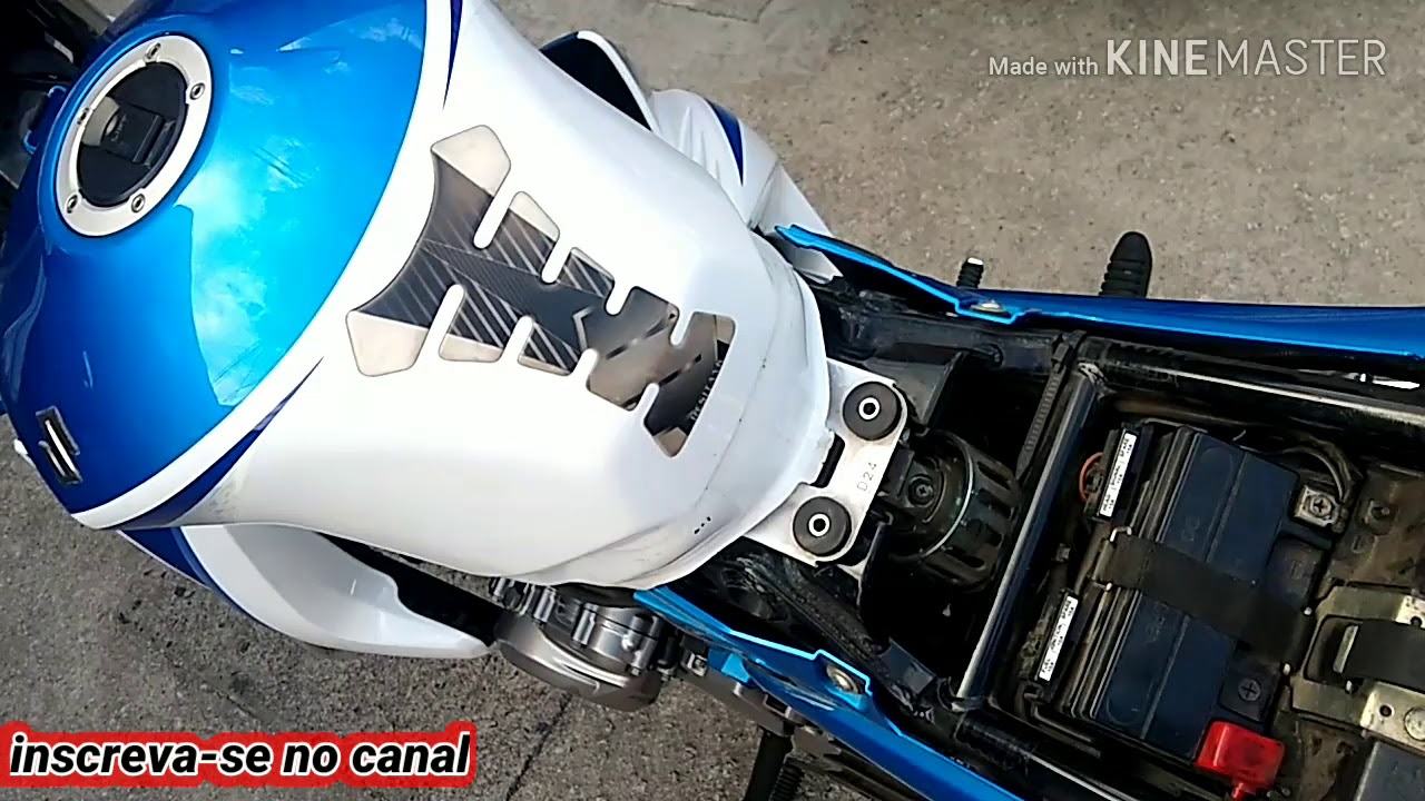 Trocando filtro de ar Suzuki Inazuma 250cc