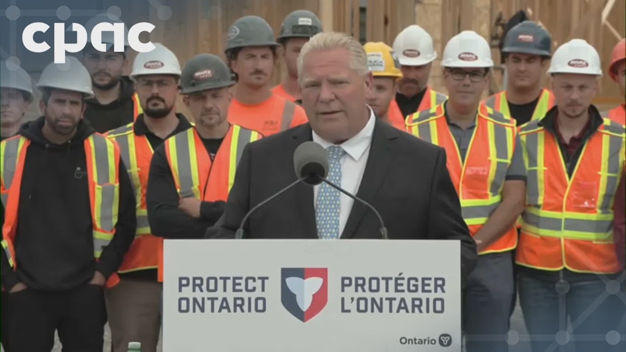 Ontario Premier Doug Ford responds to new U.S. tariffs &ndash; August 24, 2026