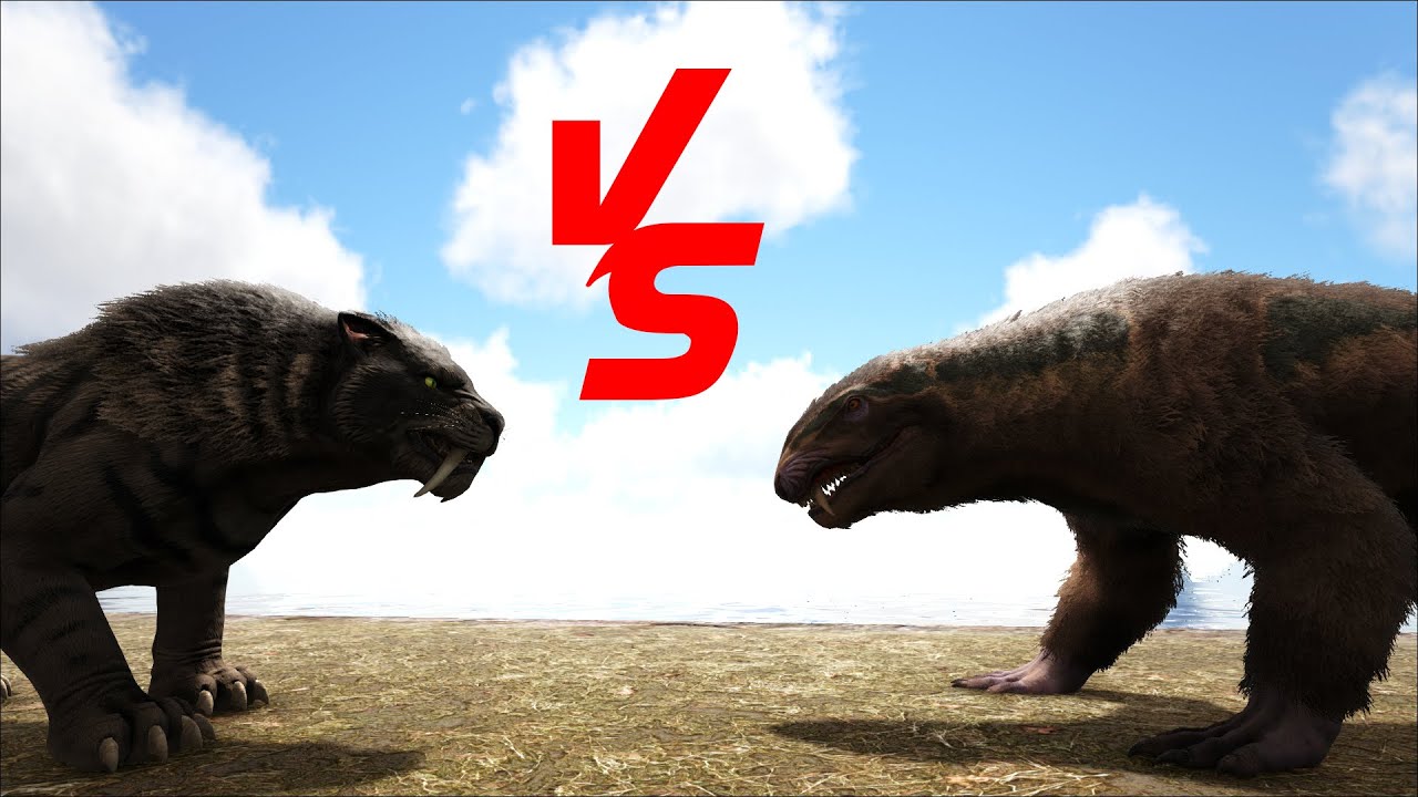 Sabertooth VS Purlovia || Ark Battle