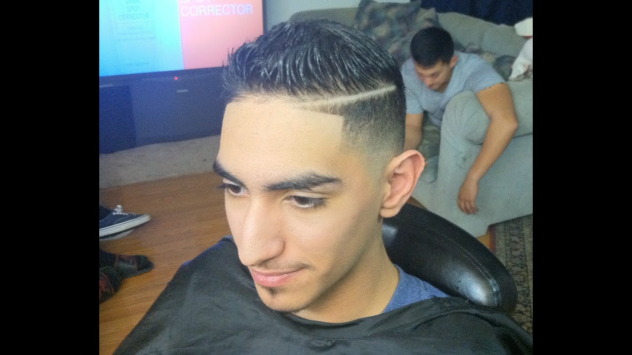 2013 combover, comb over hairstyle, comb over fade, scissor trim, combover with part