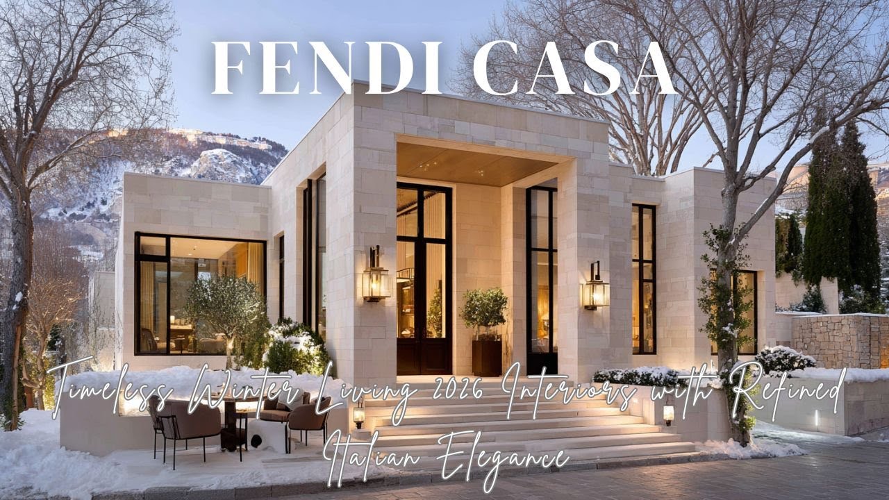 Timeless Winter Living 2026 Fendi Casa Inspired Interiors with Refined Italian Elegance