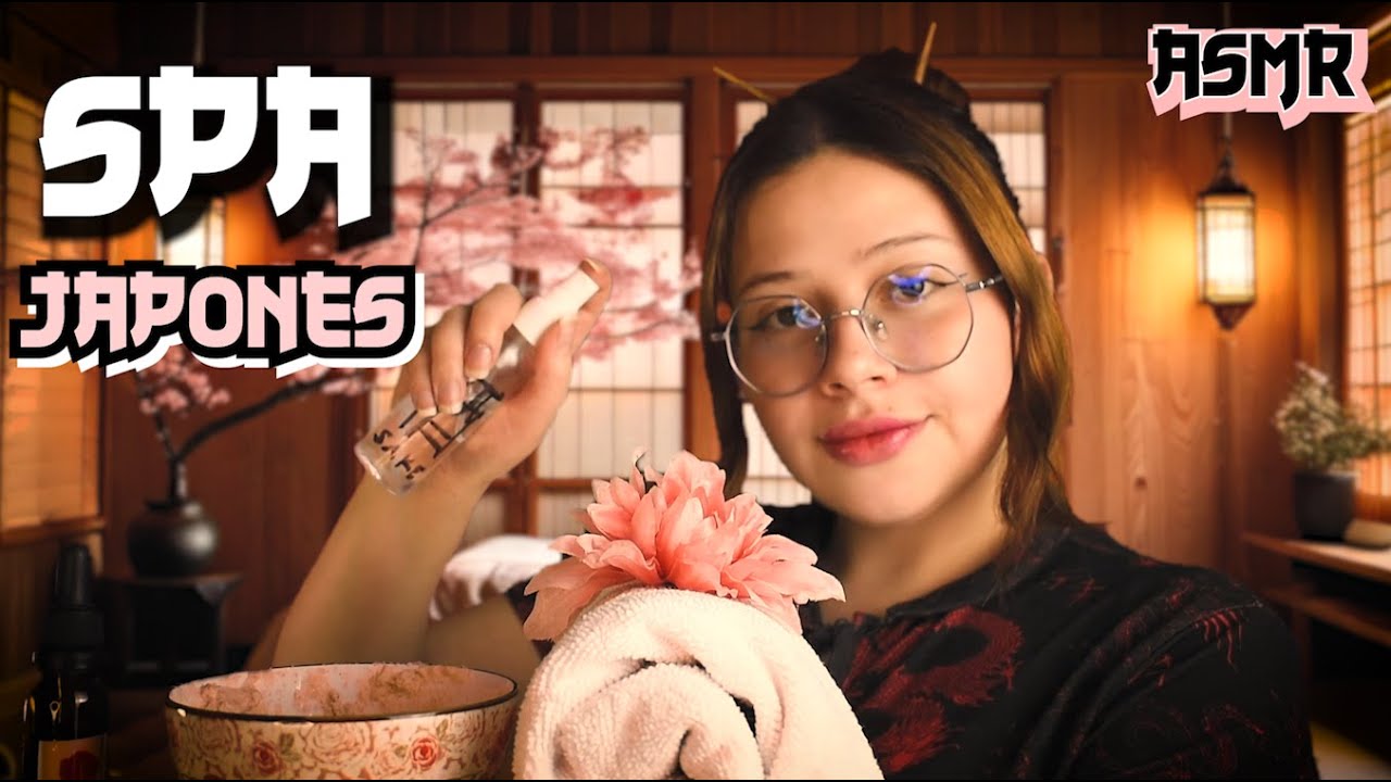 Asmr🧼 SPA JAPONES 🌸🙏🏻Spa FACIAL para RELAJARSE - Vivalen ASMR