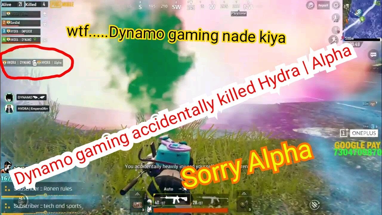 Dynamo accidentally killed Alpha clasher | Dynamo gaming