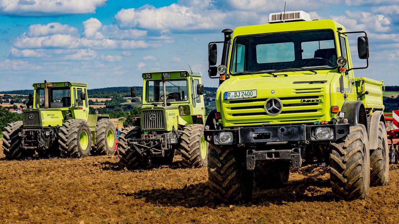 Unimog Vorstellung | U2400, U411, U1000, U430 & MB-Trac 1600 Turbo /700 Sound| Henning im Paradies!