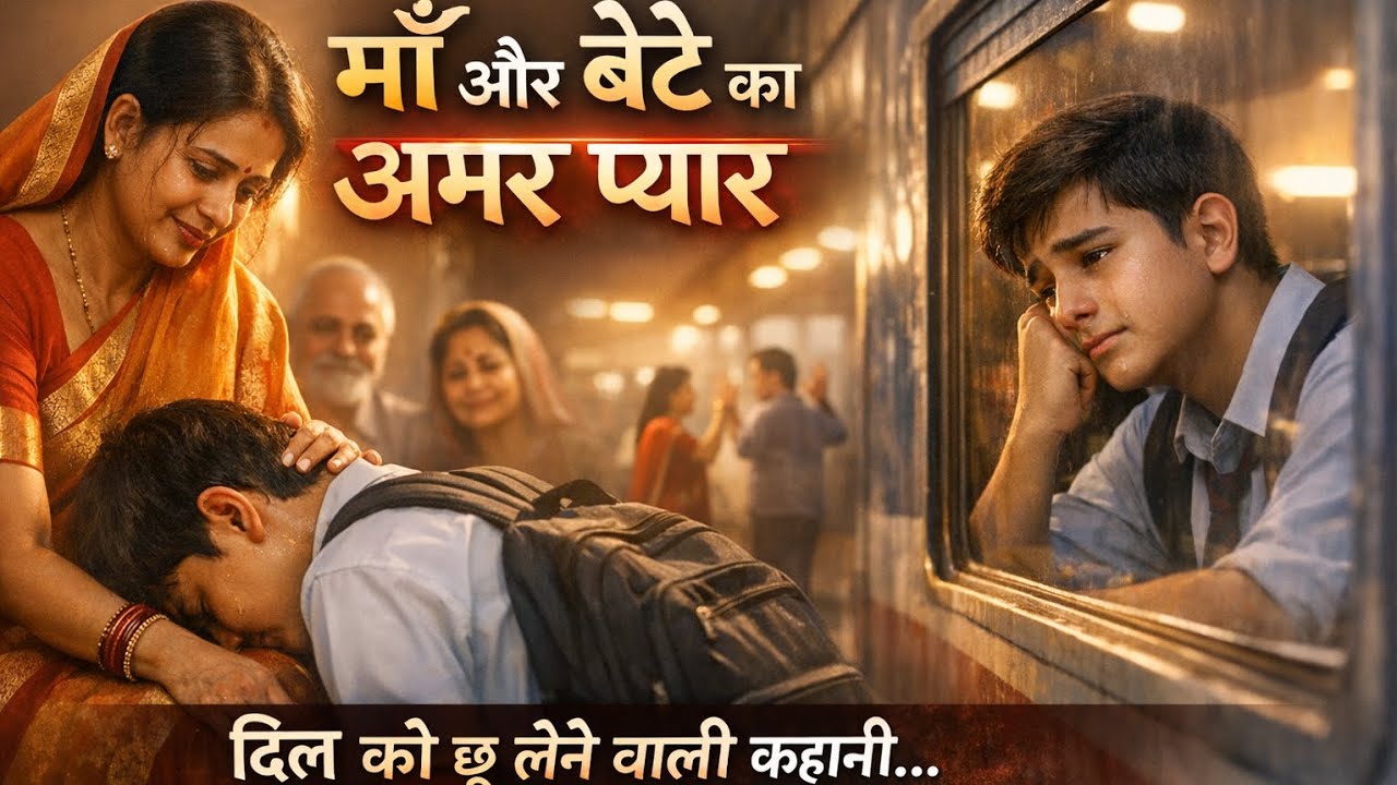 माँ और बेटे का अमर प्यार 😭 | कोटा जाते बेटे की आँखों में आँसू | Heart Touching Emotional Story♥️✨