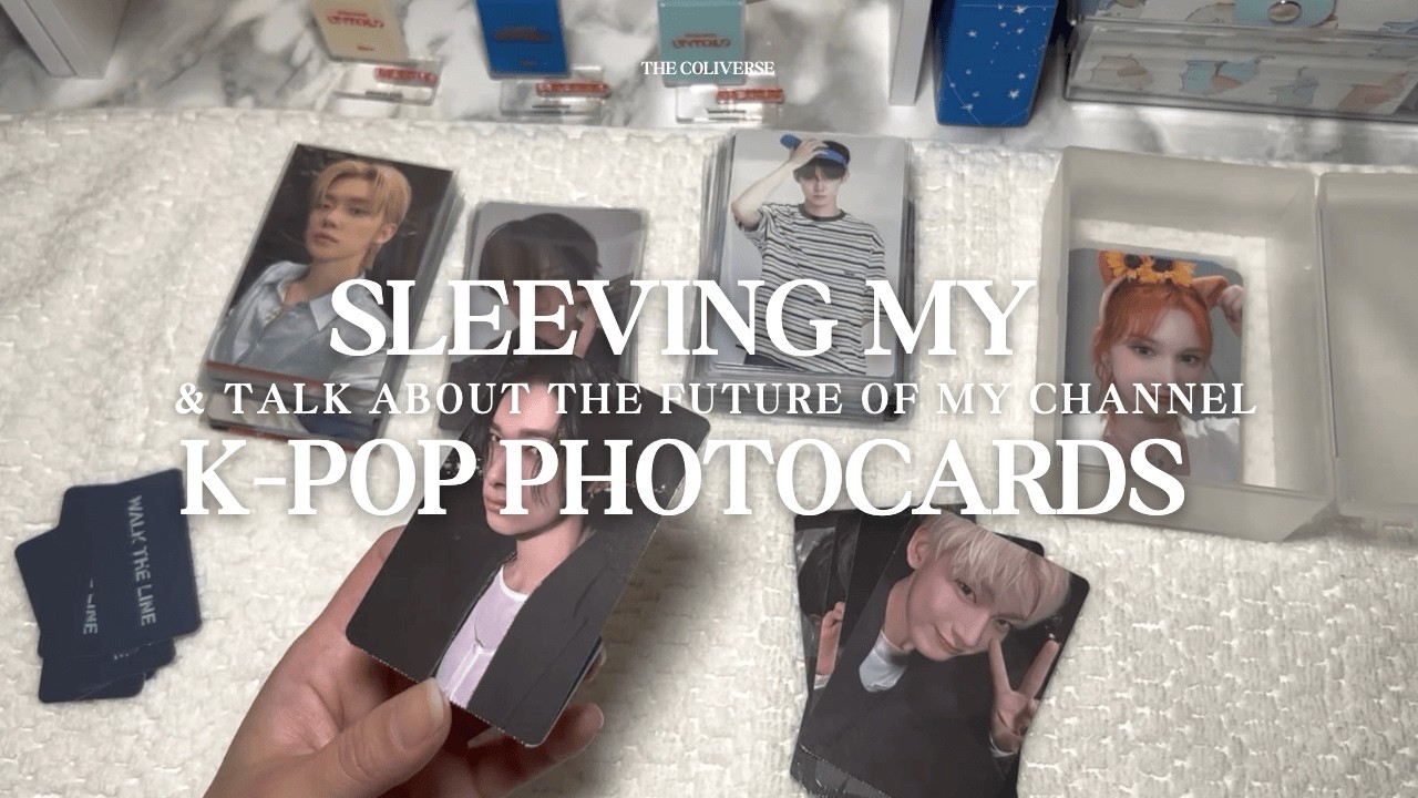 Sleeving My KPOP Photocards + Chat About The Future of My Channel ft. TXT, ENHYPEN, HIYYIH