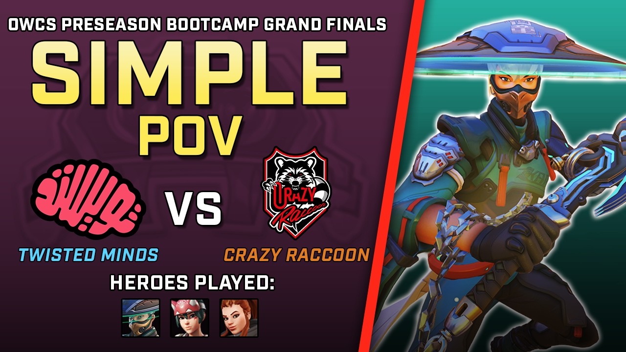 [ Simple ] Simply the GOAT | Twisted Minds vs Crazy Raccoon | OWCS Preseason Bootcamp