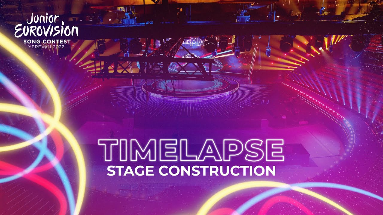 Junior Eurovision 2022 - Stage Construction Timelapse