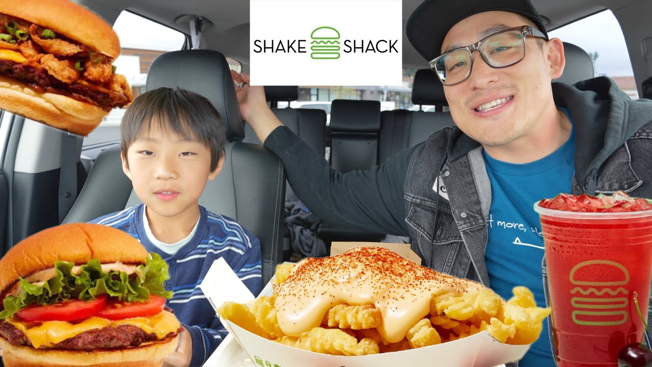 New Shake Shack BBQ Burger- Spicy Fries, Cherry Limeade, Shack Burger
