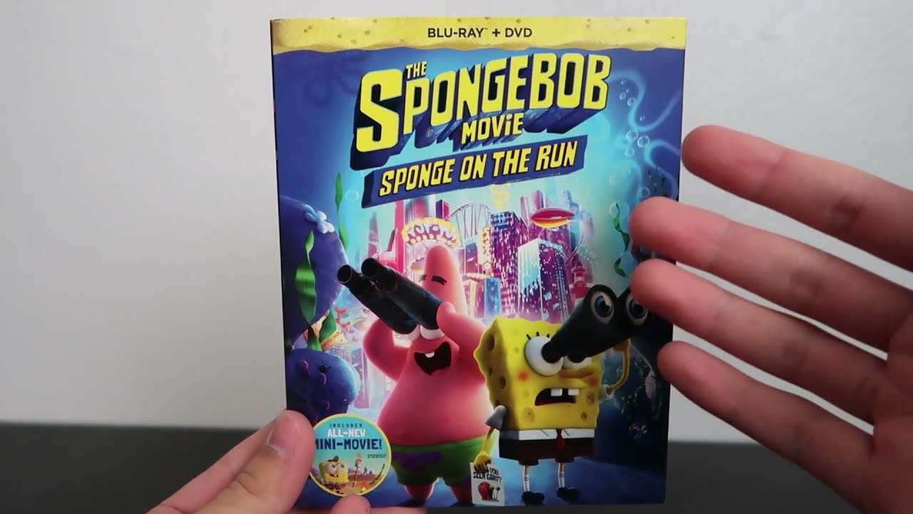 The SpongeBob Movie: Sponge on the Run Blu-ray Unboxing (One Shot)