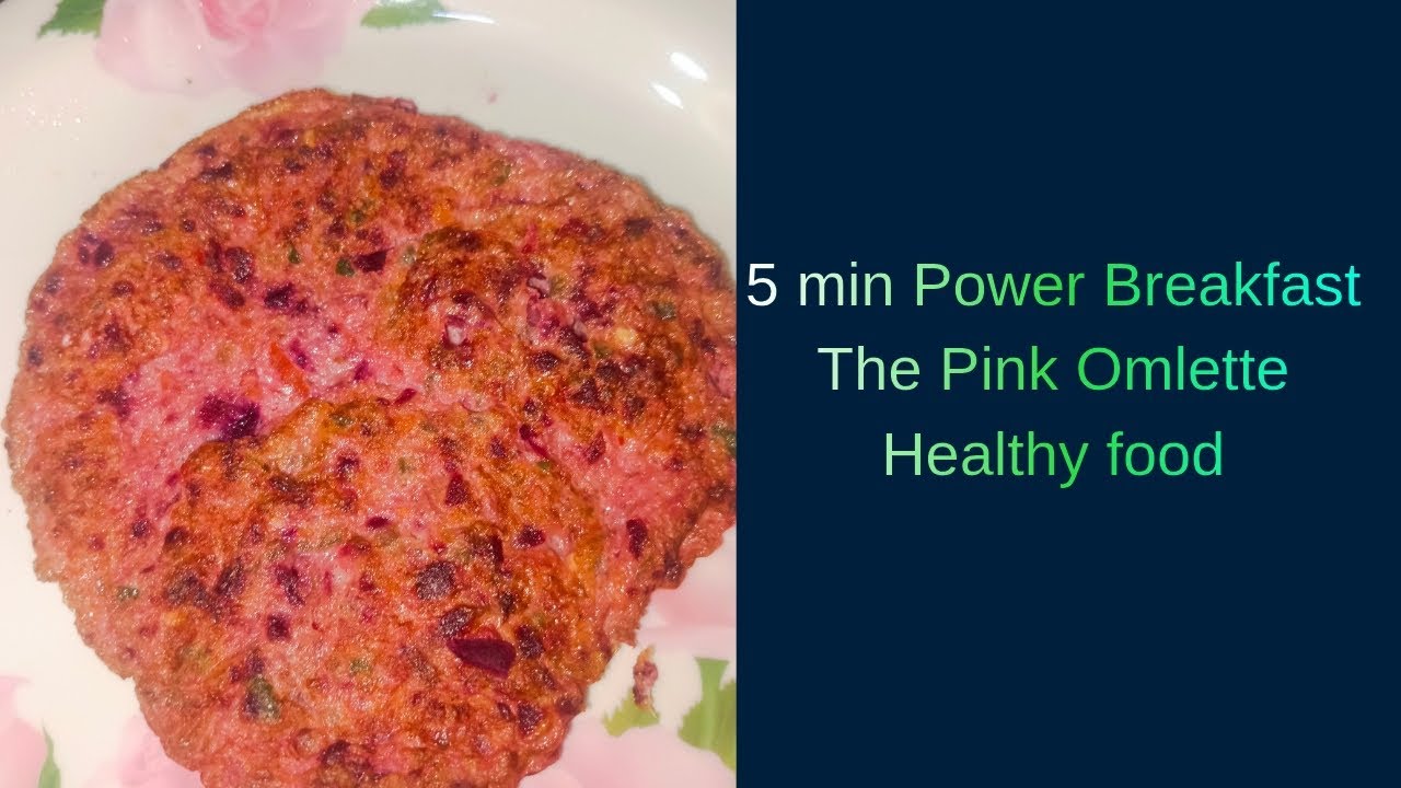 The Pink Omlette (Beetroot omlette) #beetroot #health #omlet #recipe 