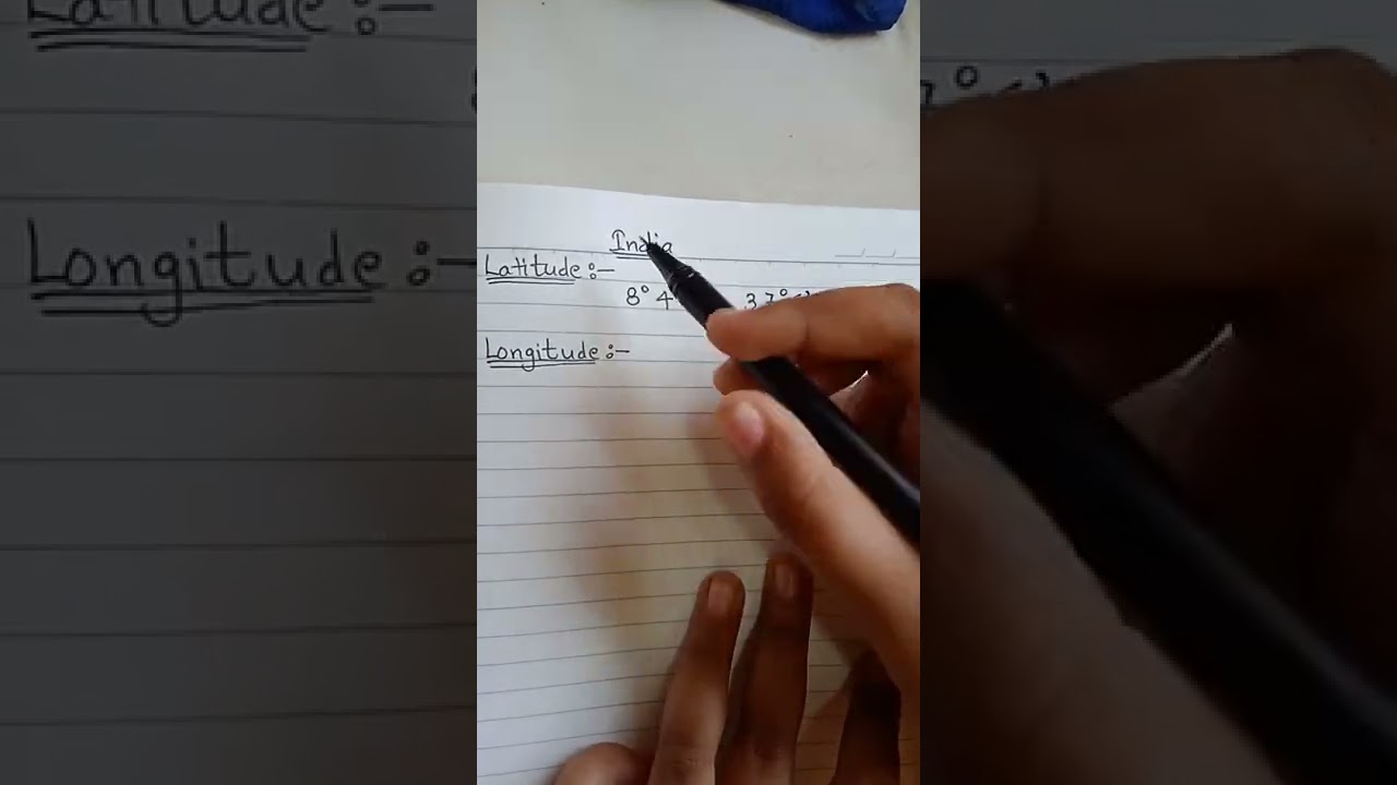 Trick to learn Longitude and Latitude of India