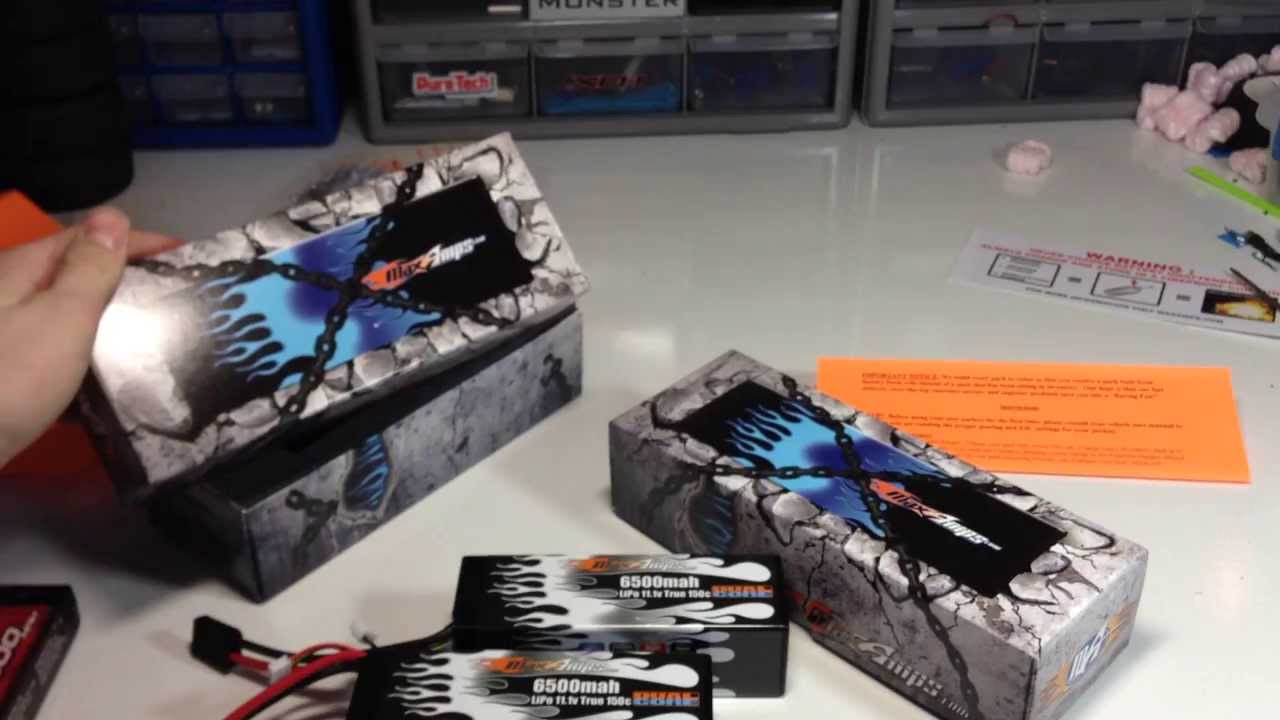 MaxAmps Lipo Batteries Unboxing Review 6500mah 11.1v 150c 3s