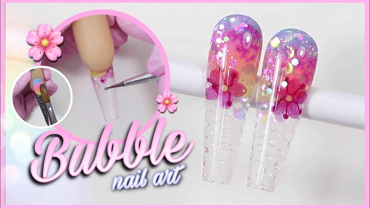 Uñas efecto Burbuja/Water Drop 💅🏼✨