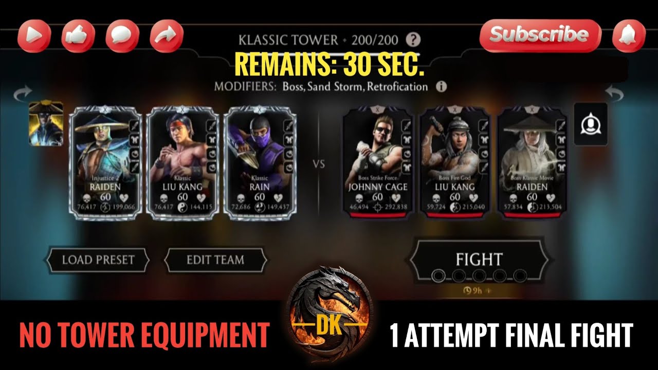 Fatal Klassic Tower 200 & Reward 🎮 Mortal Kombat Mobile/MK Mobile/MKM 