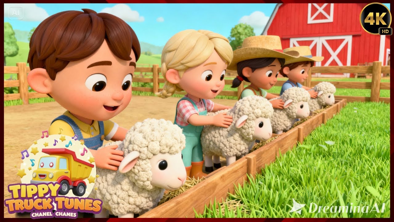 New Sheep House Building Song for Kids 🐑🏠 | Kids Enjoy Farm Fun 🎶👶