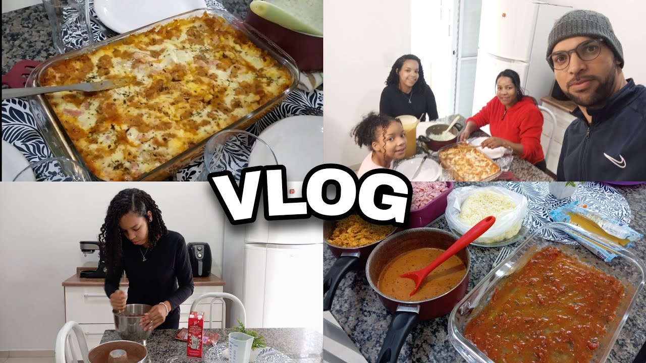 O NOSSO ALMOÇO DE DOMINGO FOI UMA DELICIOSA LASANHA | A LIVIAN FEZ UM BOLO DE CHOCOLATE TOP 🍫👏🏽👏🏽