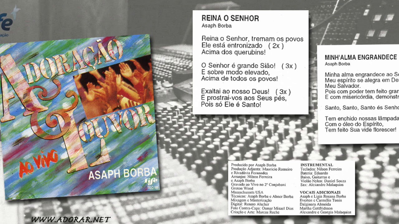 REINA O SENHOR/MINH'ALMA ENGRANDECE AO SENHOR - Álbum Adoração e Louvor