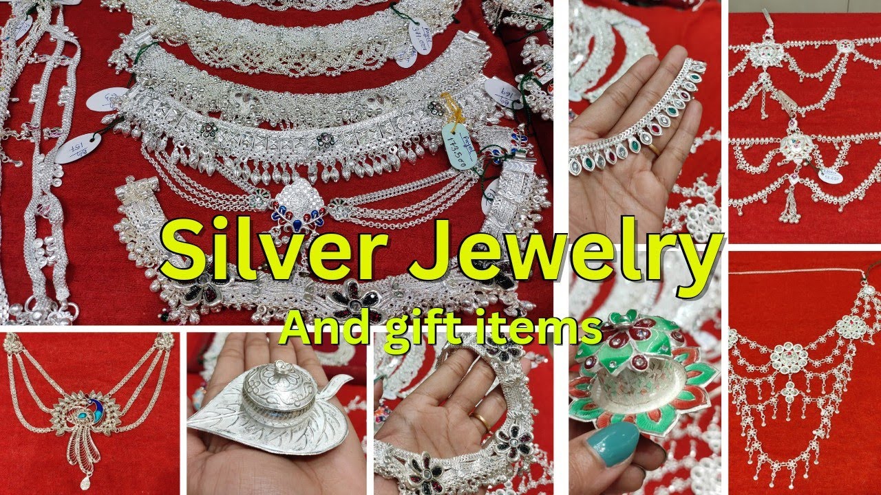 কম ওজনের রুপোর পায়েল ও গিফট আইটেম | Anklet design #gold #goldjewellery #anklet @DIPSUrDIARY30