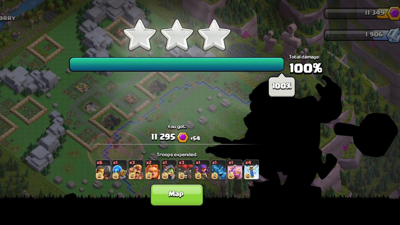 Maxed golem quarry default layout 1 shot