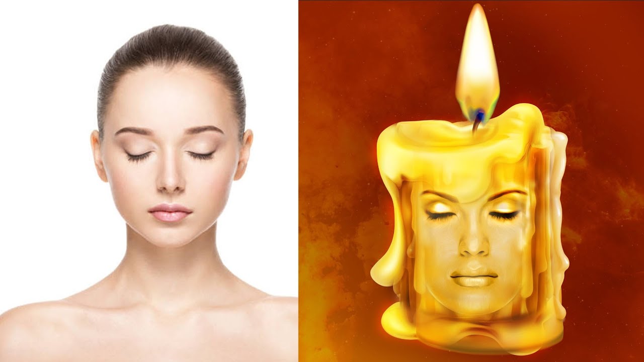 Candle Melting create 2D effect Portrait Photo Effect Manipulation in Photoshop