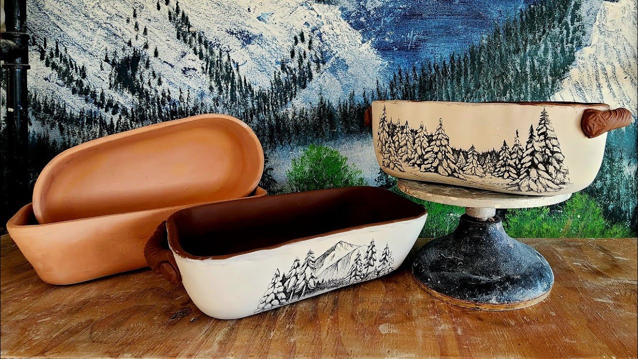 Pottery Bread Pans Using My Own Bisque Forms (Hand-building Tutorial)!