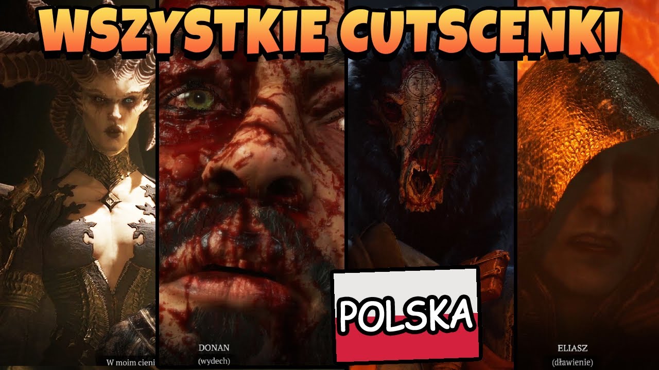 WSZYSTKIE CUTSCENKI w DIABLO 4 CAŁY FILM Z GRY | WSZYSTKIE FILMY