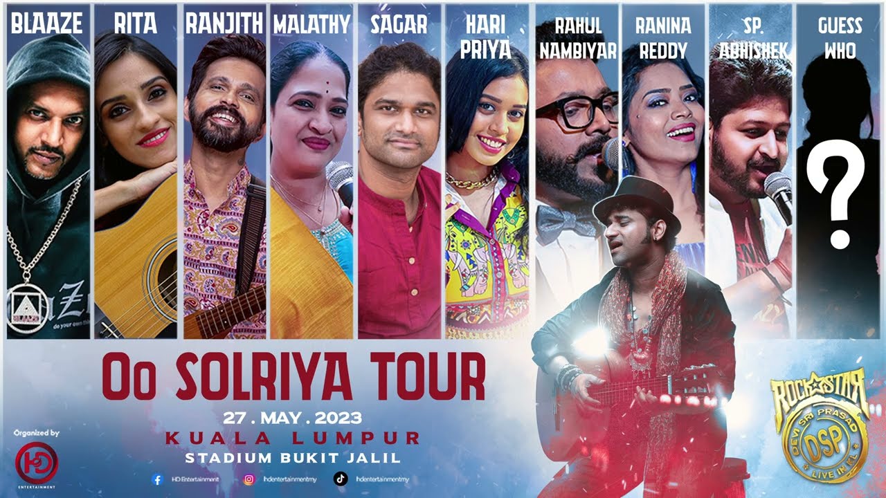 Rockstar DSP's Oo Solriya Tour - Malaysia 2023 Official Promo Video | Devi Sri Prasad