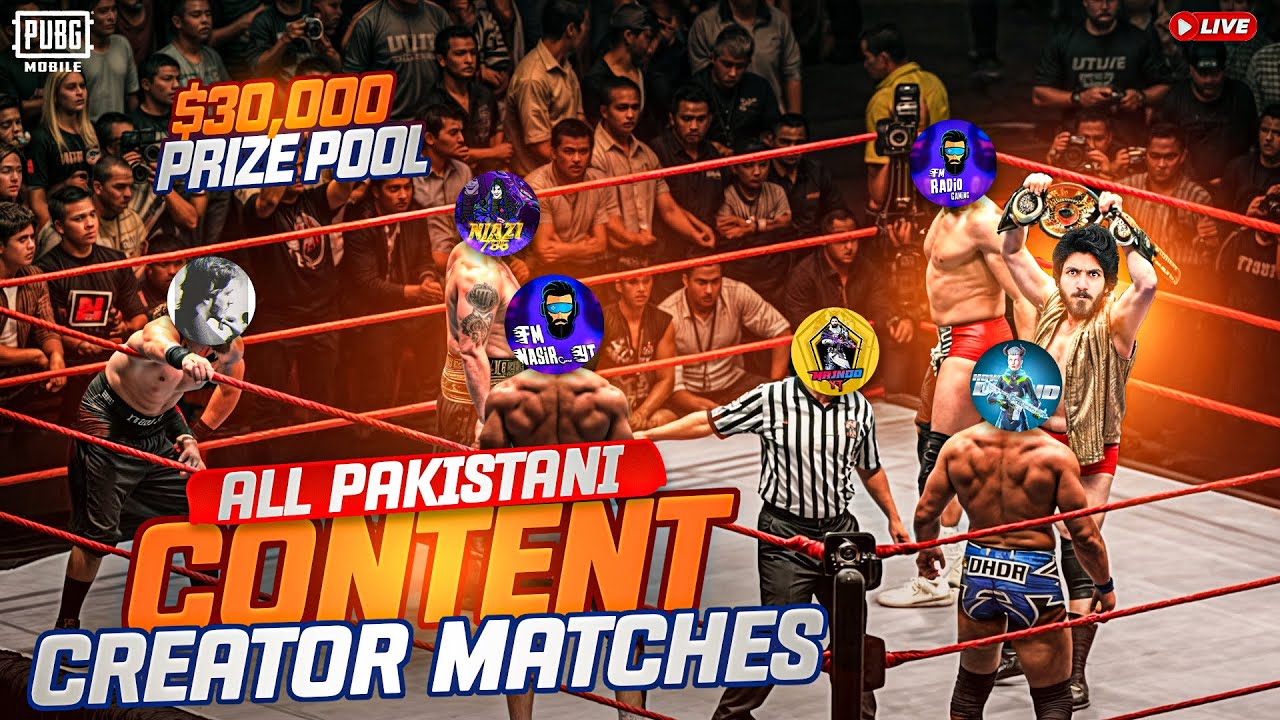 AJJ ALL PAKISTAN YOUTUBERS & TIKTOKERS  IN ONE MATCH  & CUSTOM ROOMS | TOP 1 BAJWA IS LIVE