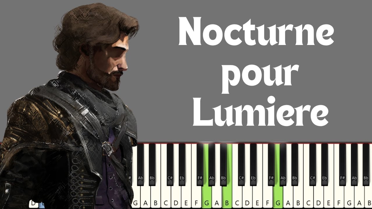 Nocturne pour Lumiere - Clair Obscur Expedition 33 Ost - Piano Tutorial