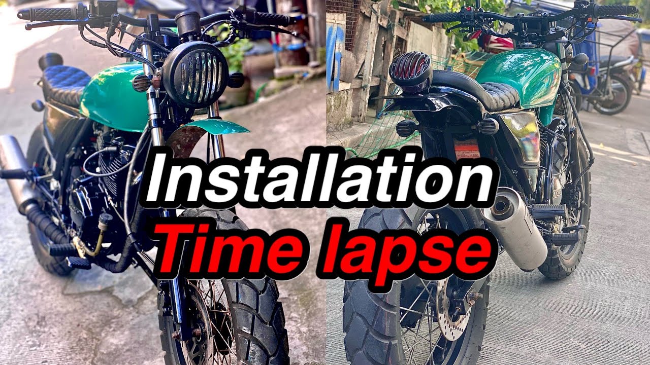 Lifan 150 Scrambler Build full installation time lapse