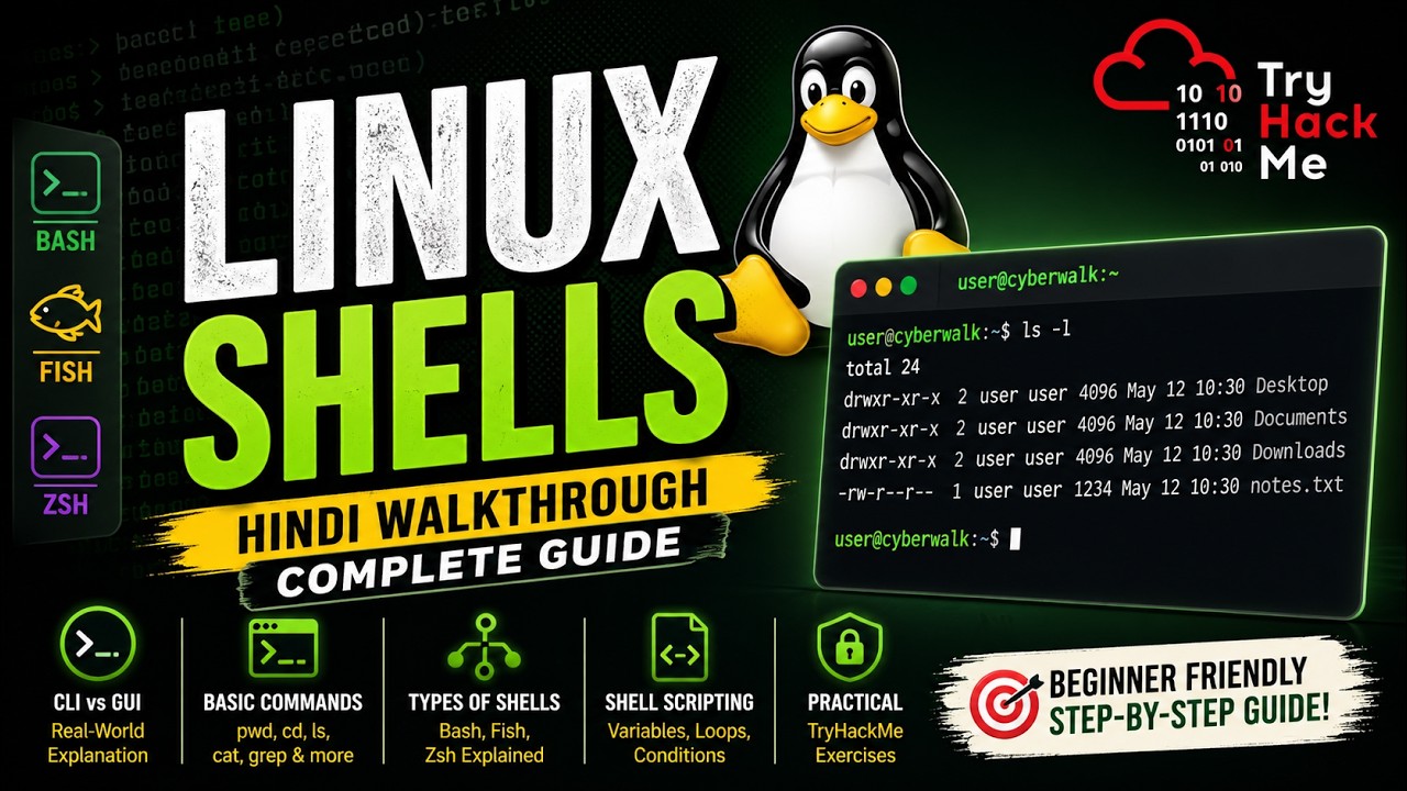TryHackMe : Linux Shells | Hindi Walkthrough | Complete Guide
