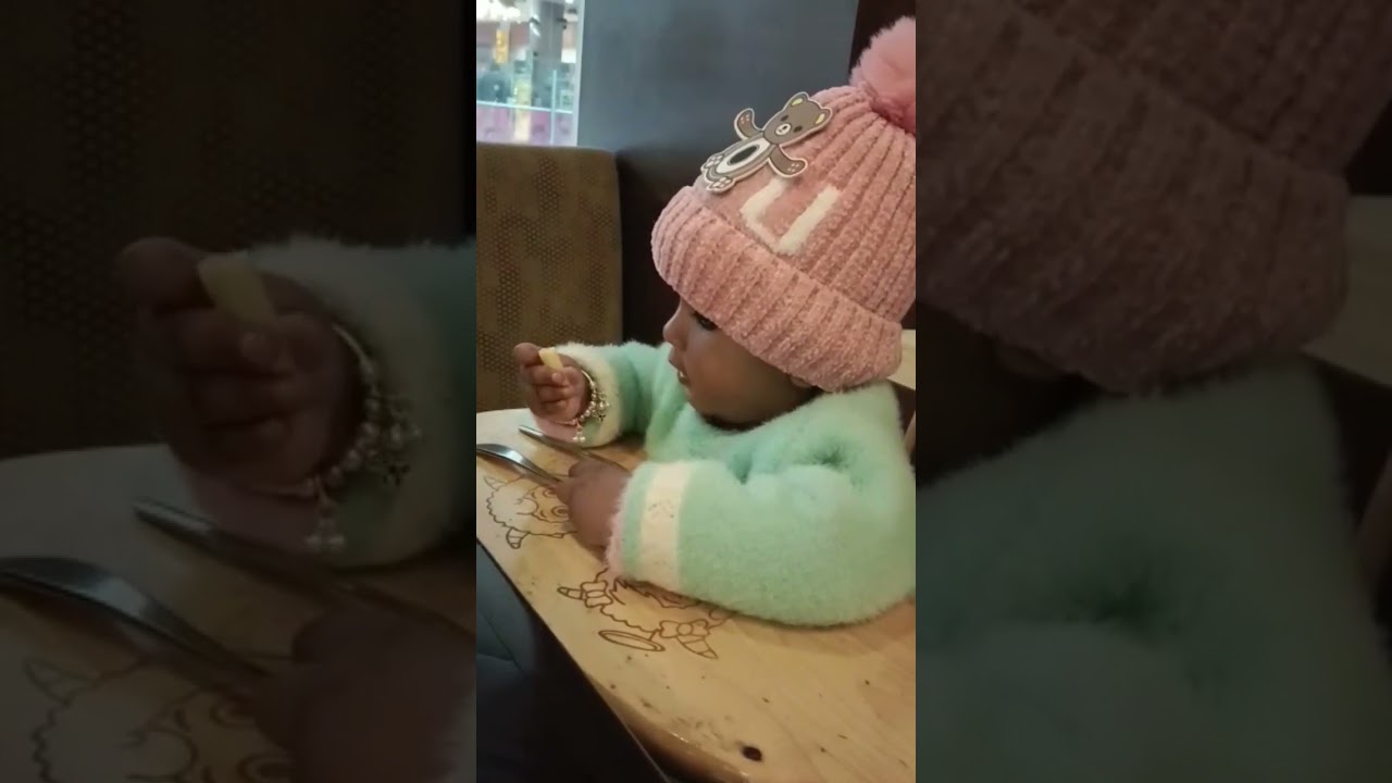 Cute Baby ll Himali in Restaurant ll Dinner Time