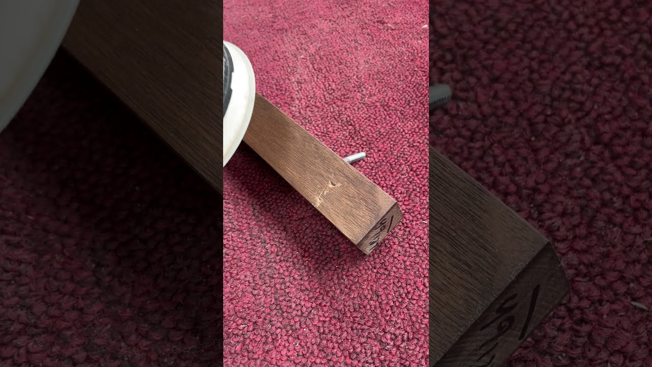 Step 1: Repair of Damaged Leg (Rubio Monocoat finish)