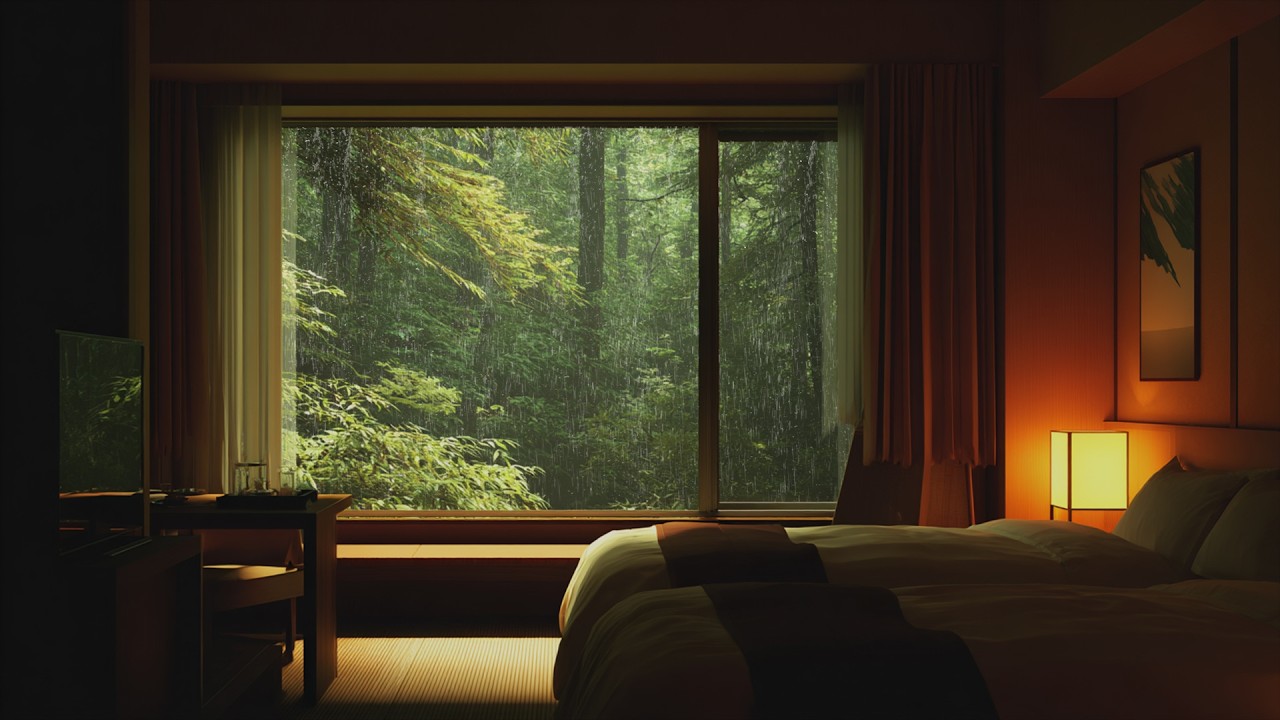 Rainy Night Piano Ambience | Soft Piano Whispers Beneath the Quiet Midnight Rain