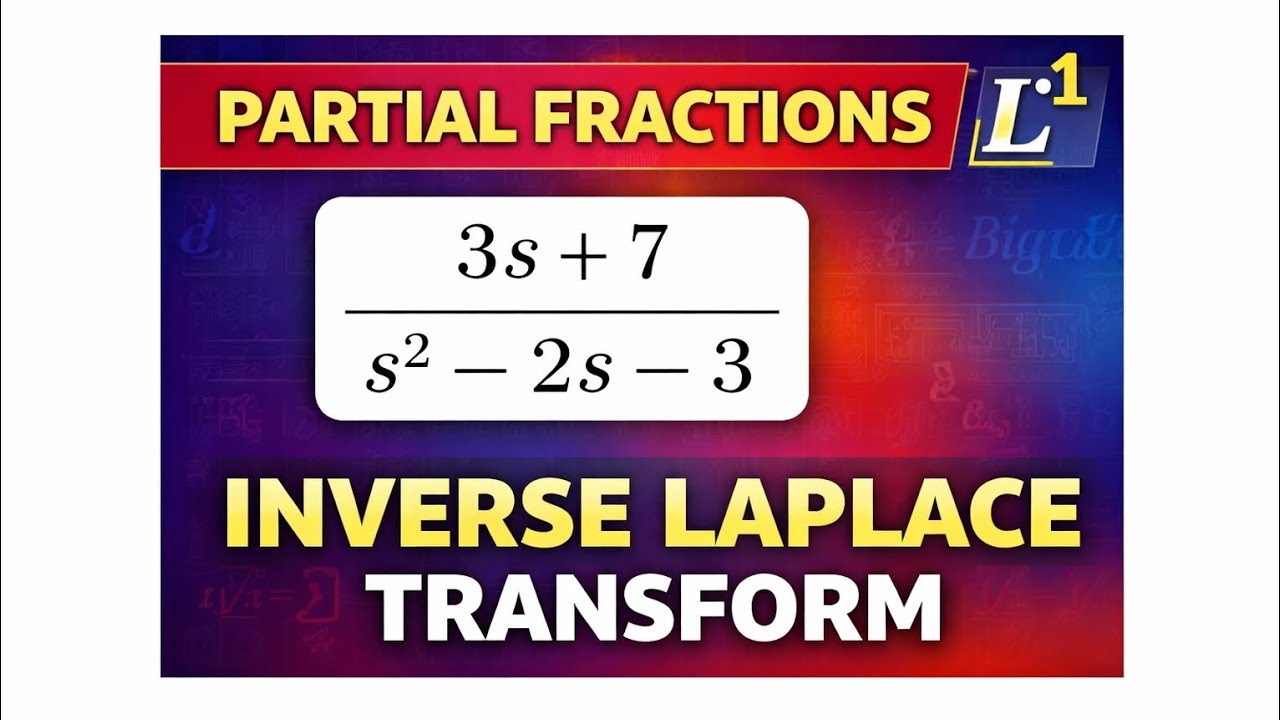 Inverse Laplace transform using partial fraction question 1.