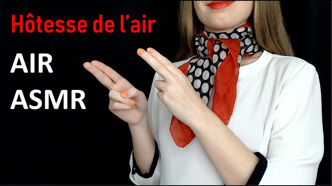 [ASMR] ROLEPLAY Hôtesse de l'air, ASMR français dans un avion ! Bruit blanc, personnal attention