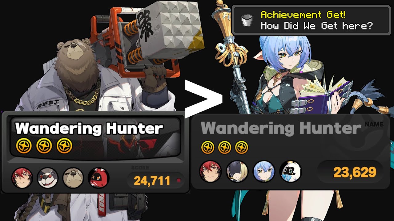 Manato/Pan Yinhu/Ben Bigger 24.7k Wandering Hunter | Zenless Zone Zero Deadly Assault