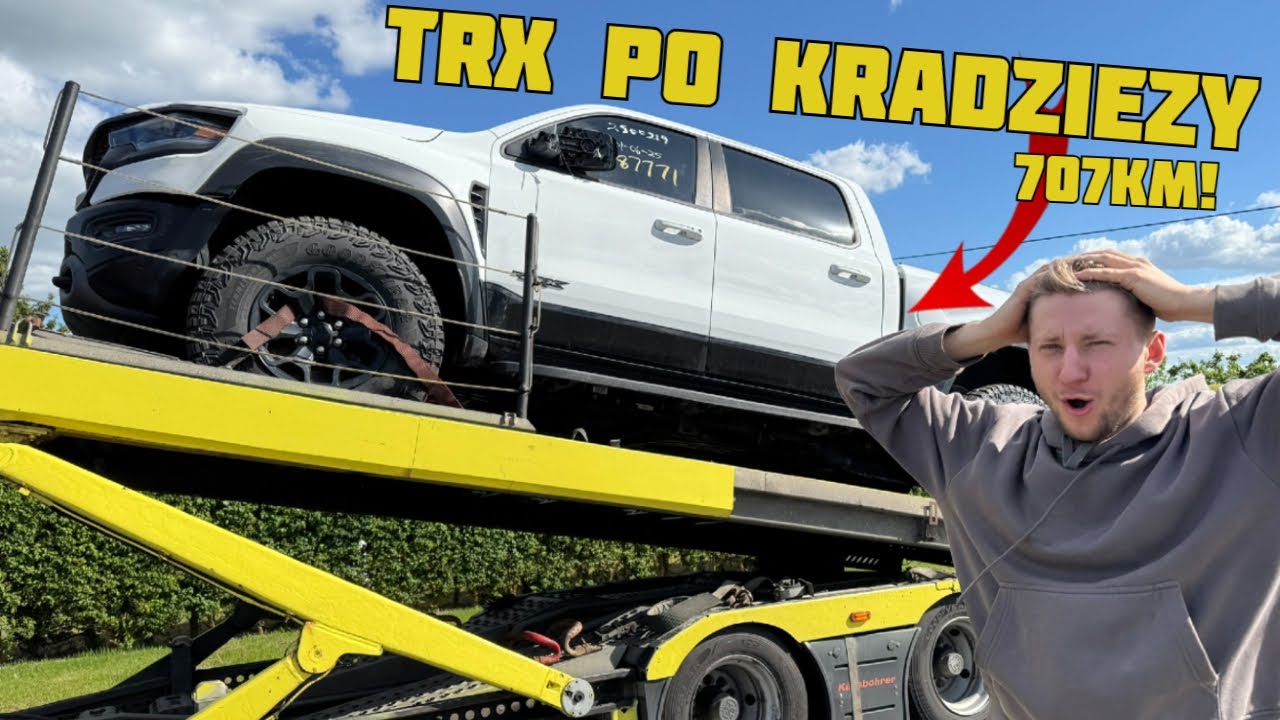 Dostawa aut z USA - RAM TRX po pościgu, Dodge Viper oraz inne