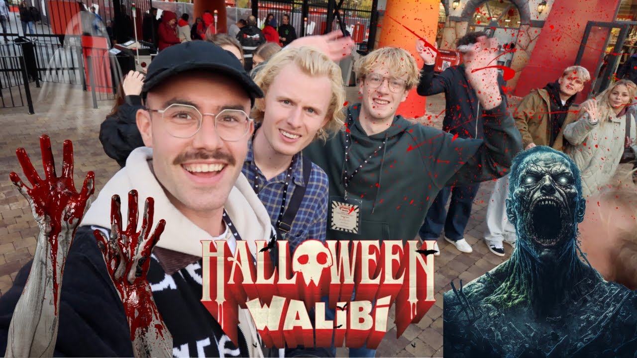 HALLOWEEN in WALIBI BELGIUM! (Met Elias, Steffi, Gerben, Timon, Seppe...)