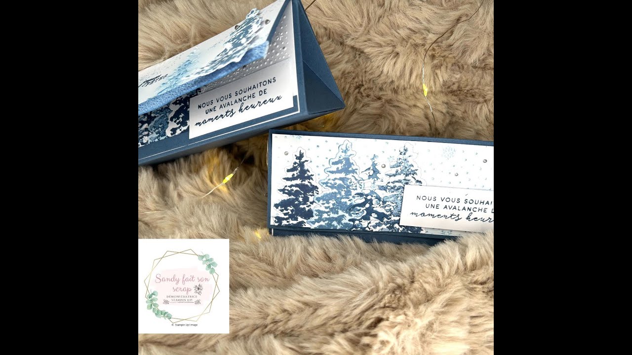 Calendrier de l'avent, décoration de noël  #23 boite triangulaire allongée