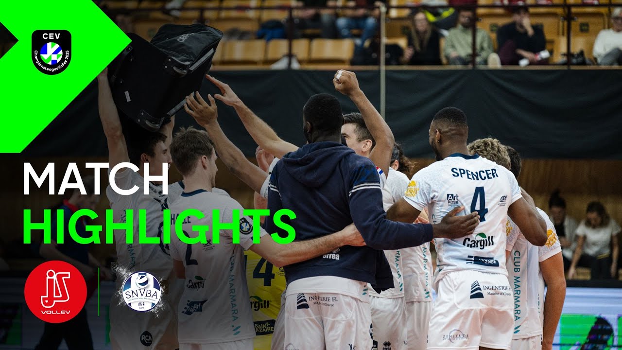 Highlights | Jihostroj ČESKÉ BUDĚJOVICE vs. SAINT-NAZAIRE VB Atlantique | CEV CL Volley 2025