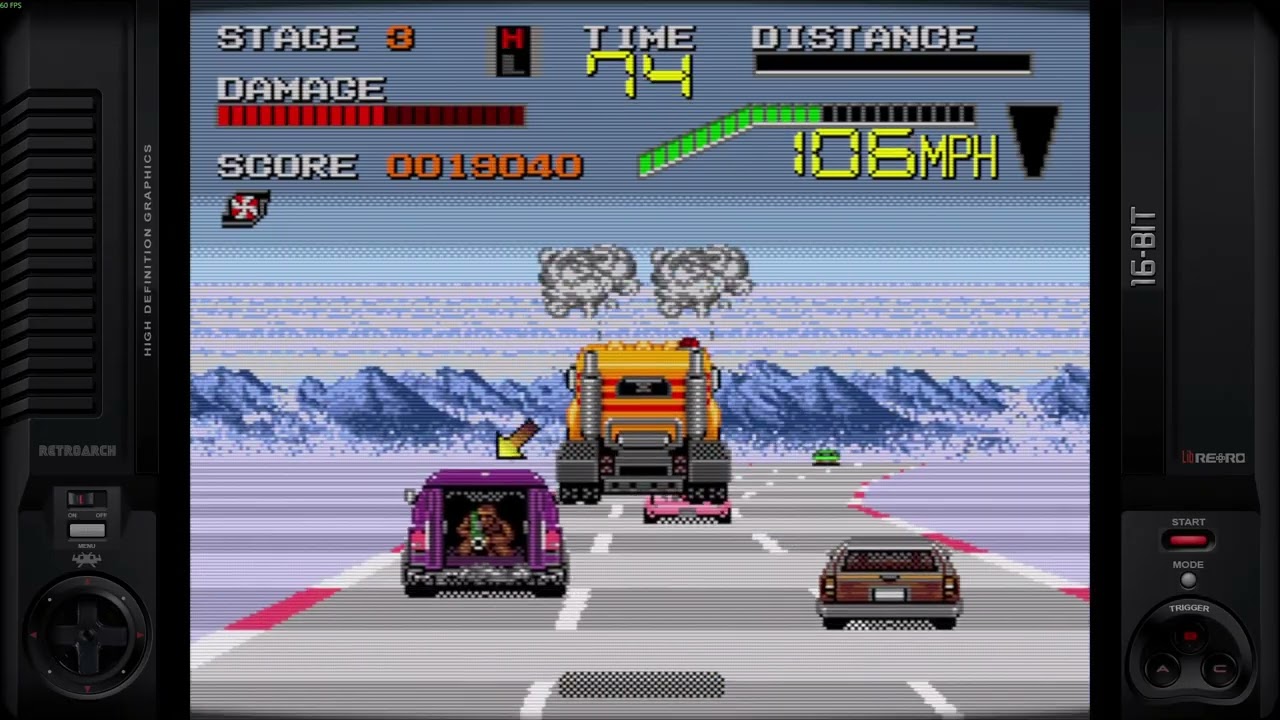 Chase H.Q. 2 (SEGA) Прохождение (99.9%) Gameplay