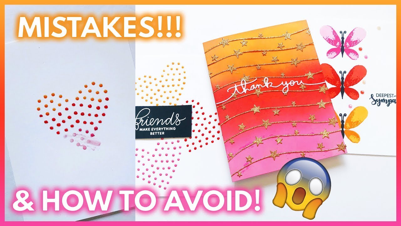 8 Card Making Mistakes To AVOID | DIY Card Tips | Handmade Cards Tutorial